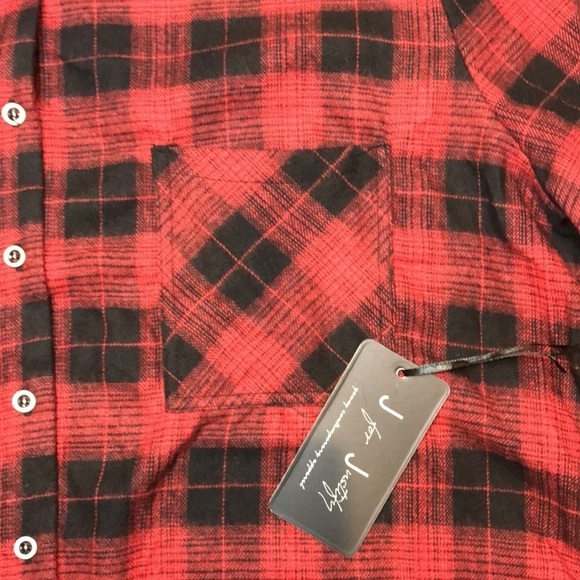 Red & black plaid flannel nwt - Picture 3 of 3